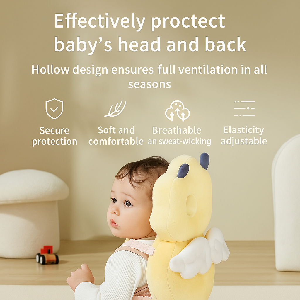Rovea BumbleGuard – Baby Head & Back Protection Pillow Backpack